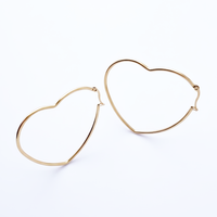 HEART Earring/ Hoops XL