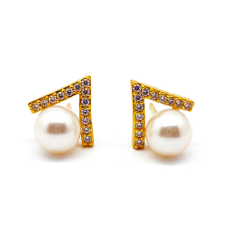 WEDDING PEARL Earring / Studs GOLD