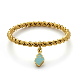 SEA CHARMS Ring - Blue Snail