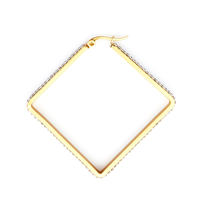 SQUARE Earring/ Hoops