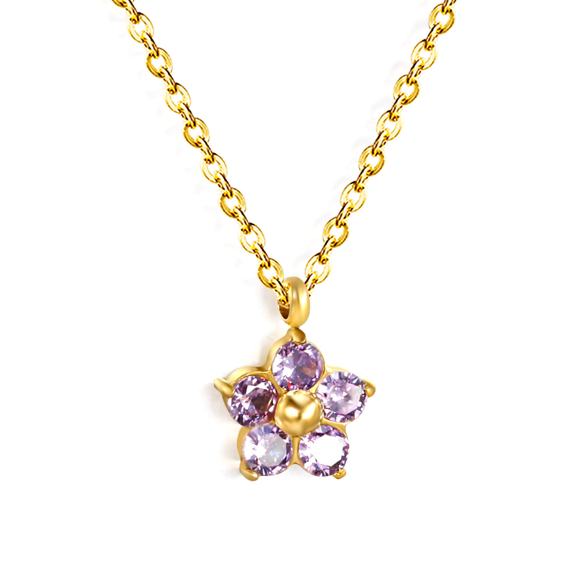 FORGETMENOT Necklace - Purple