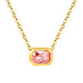 DIAMOMND BOX Necklace - PINK