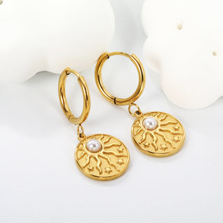 STAR & SUN Earring /Huggies Charm