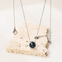 TIMELESS Necklace - DARK BLUE