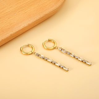DIAMOND CHAIN Earring /Huggies