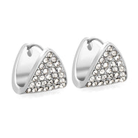 TRIANGLE Earring /Huggies Doubleside Silver