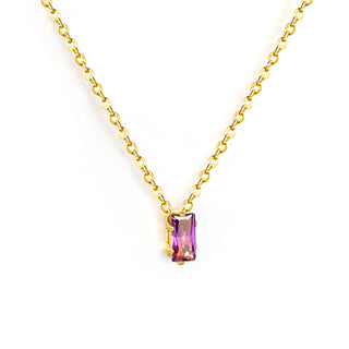 MINI GEM Necklace - PURPLE