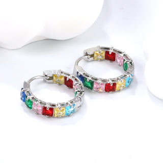 ETERNITY RAINBOW Earring / Hoops  Silver