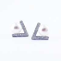 WEDDING PEARL Studs Silver