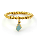 SEA CHARMS Ring - Blue Snail