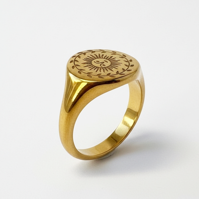 Signet Sun Ring