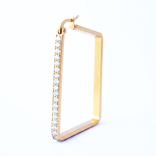 SQUARE Earring/ Hoops