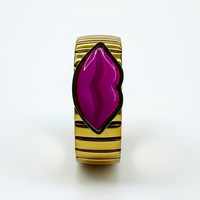 THE KISS Ring Gold