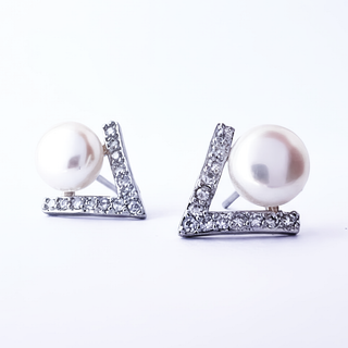 WEDDING PEARL Studs Silver