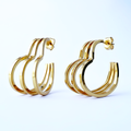 TRIPLE HEART Earrings