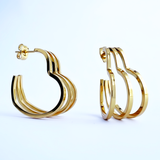 TRIPLE HEART Earrings