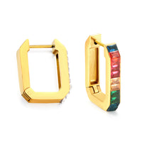 GEOMETRIC Earring / Hoops  RAINBOW