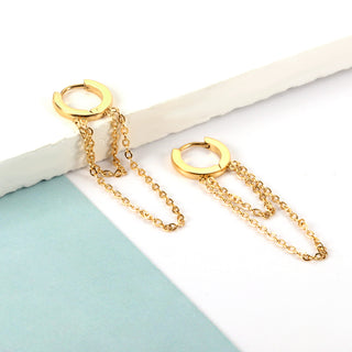 CHAINS Earring /Huggies