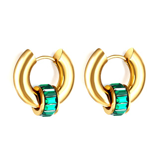 BULVARI  Earring / Hoops GREEN-Gold