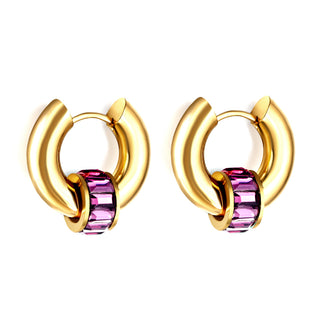 BULVARI  Earring / Hoops  PURPLE-Gold
