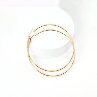 LARGE Earring / Hoop BOA Gold