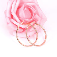 BOA LARGE Earring / Hoop  - Rose Gold