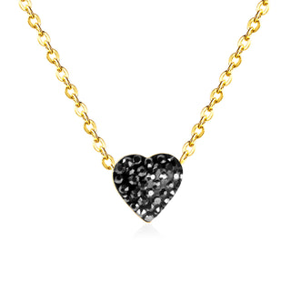 HEART SPARK Necklace - BLACK
